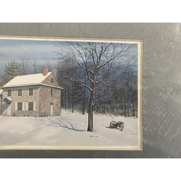 Darell Koons Art Print Washingtons Headquarters Valley Forge RARE Listed Artist - Picture 4 of 9